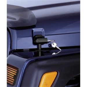 Jeep Wrangler Hood Catch Kit - Rugged Ridge - Locking - Black - `97-`06 Jeep Wrangler Hood Catch Kit - Rugged Ridge - Locking - Black - `97-`06